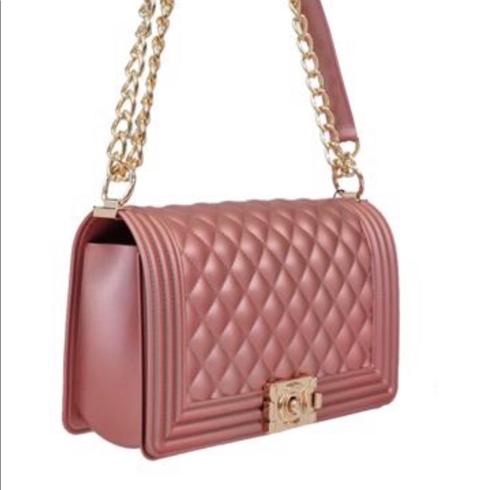 Rose Gold Quilted Bag